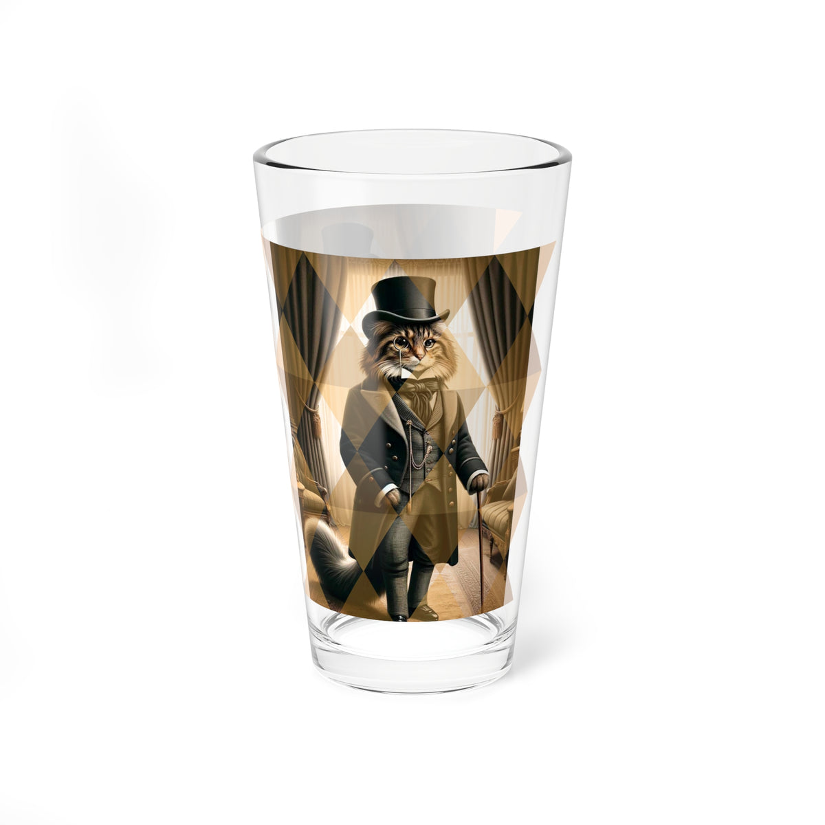 Sophisticated Aristocat, Kitschy Mid Century Modern Barware Glass - Mid Century Modern Gal