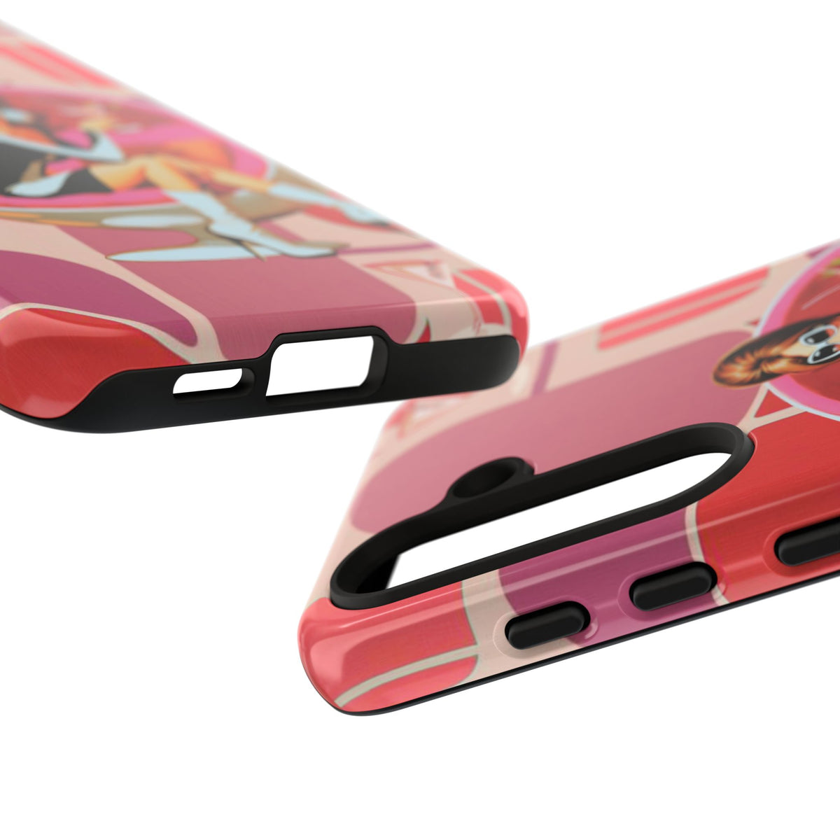 Mid Mod 60s Mod Gal, Kick Back Enjoy, Retro Chic Phone Case with Cocktail Design