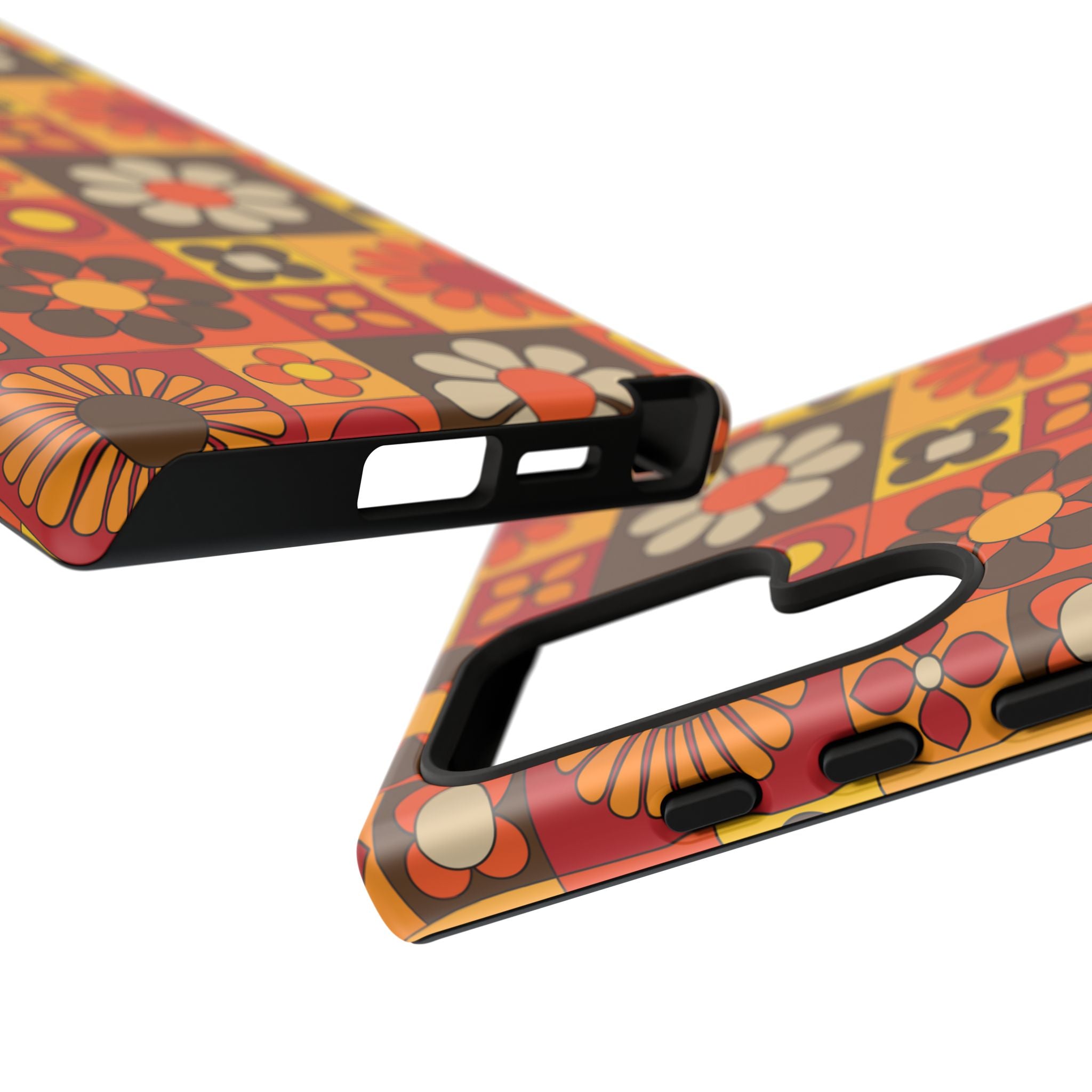 Retro 70s Mid Mod Floral Phone Case | Tough Cases for Flower Lovers