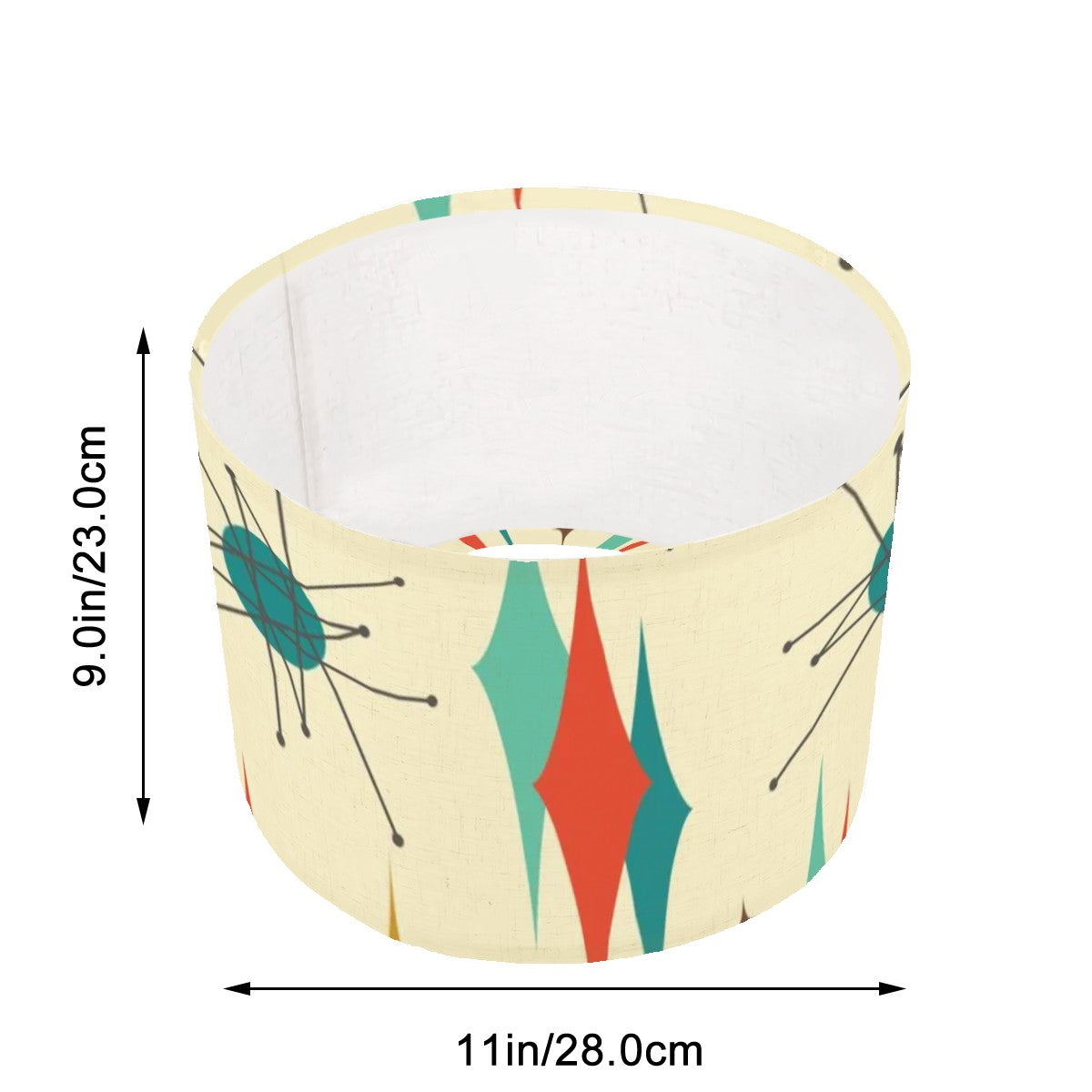 Mid Century Modern Franciscan Diamond Starburst Lamp Shade ONLY - Mid Century Modern Gal