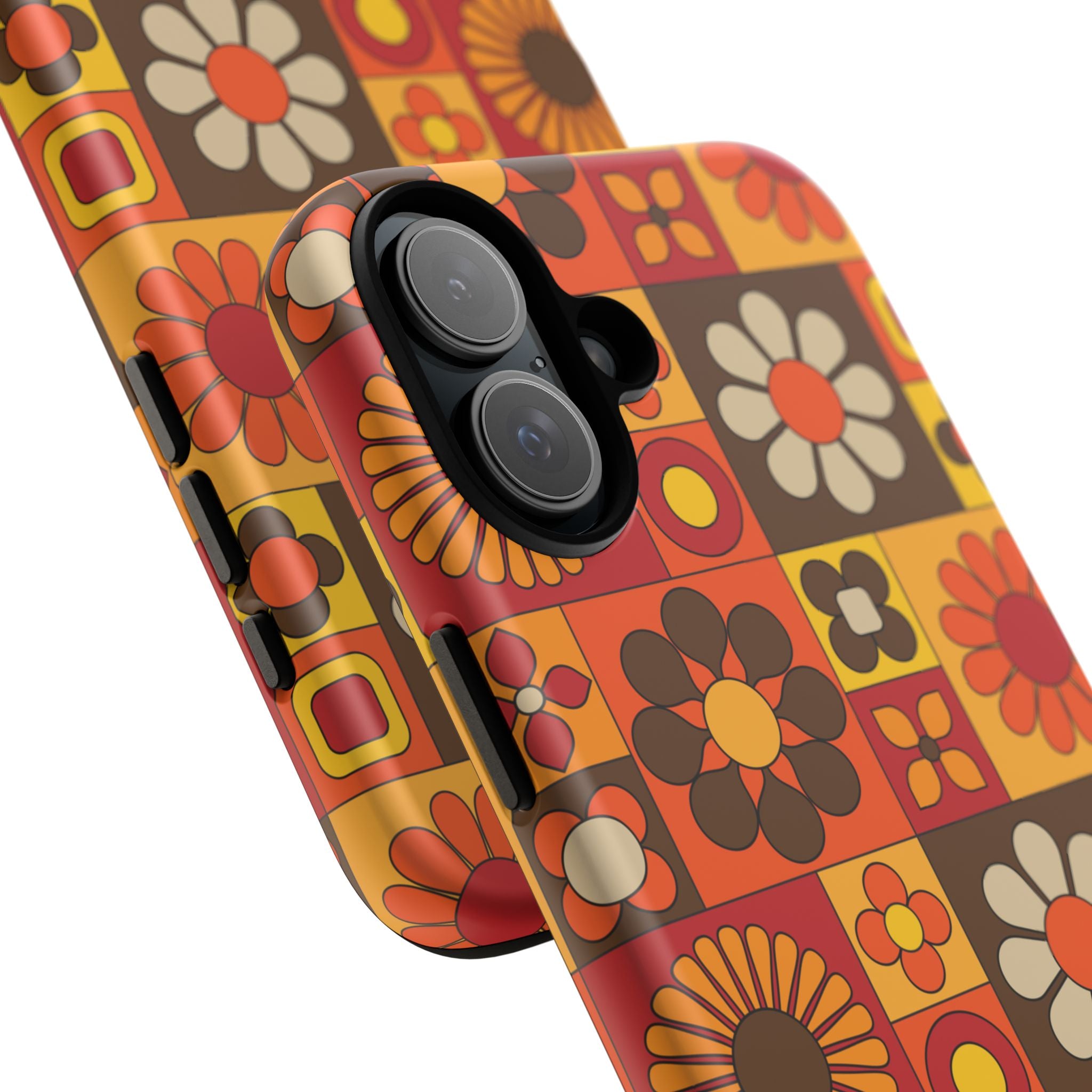 Retro 70s Mid Mod Floral Phone Case | Tough Cases for Flower Lovers