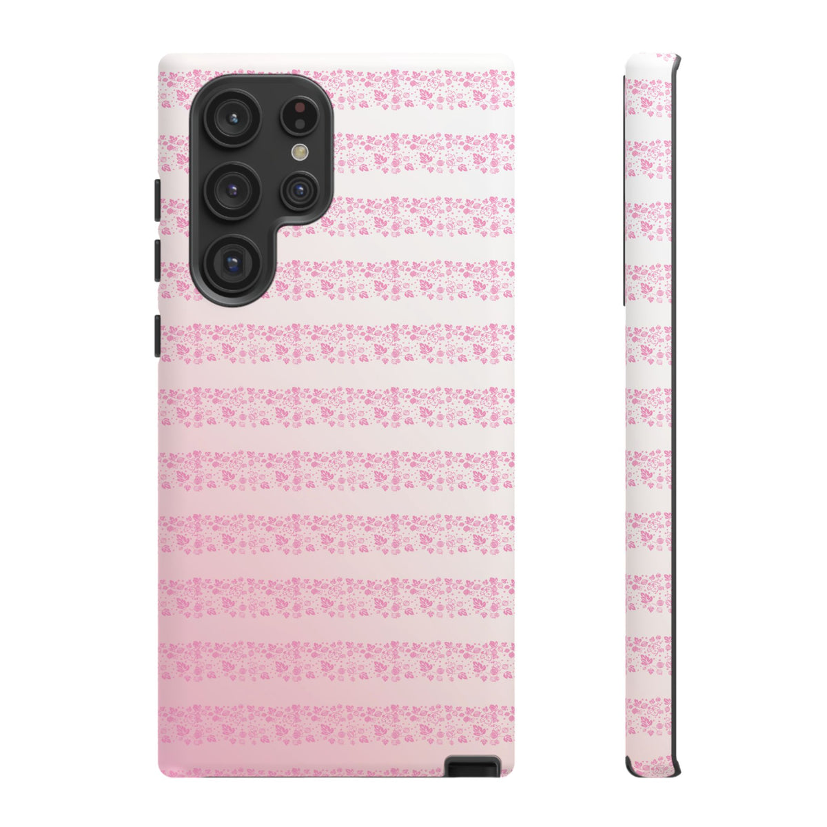Pink Pyrex Gooseberry Striped Phone Case, Stylish Phone Cover, Tough Protective Case, Cute Cell Phone Case, Trending Gift for Her