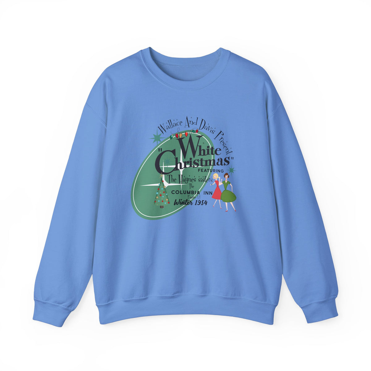 Wallace And Davis 1950s Themed Family Christmas Photo Sweatshirts, Festive Holiday Wear - Mid Century Modern Gal
