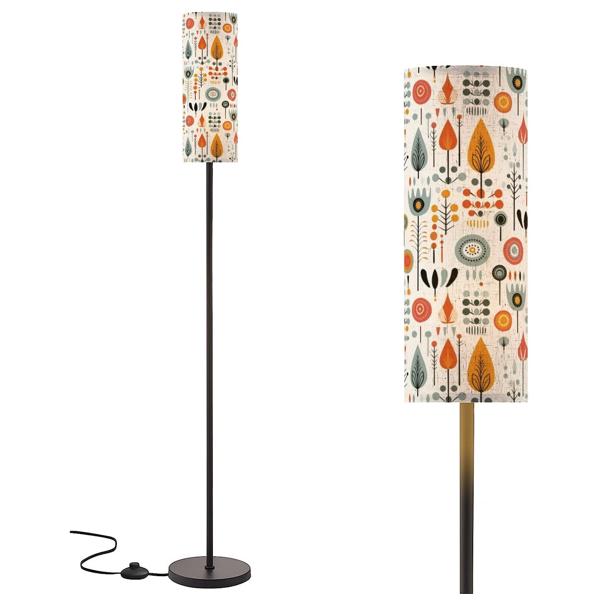 Mid Century Modern Scandi Modern Danish Slim Floor Lamp - Mid Century Modern Gal