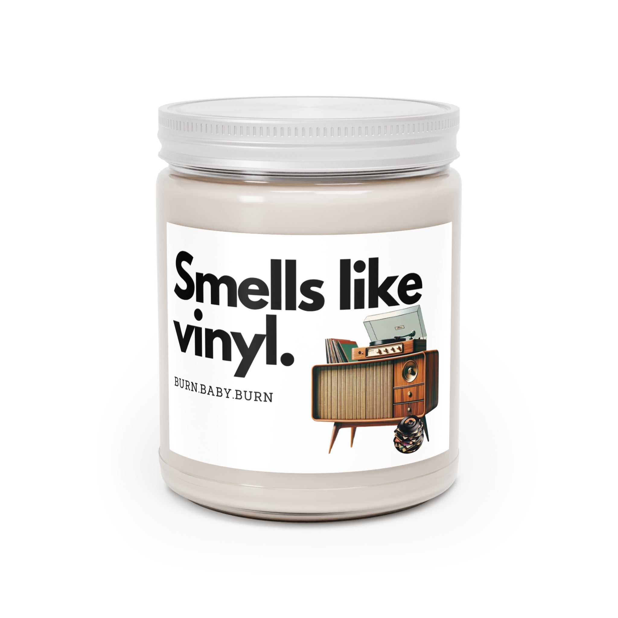 Smells Like Vinyl, Kitschy Retro Candle Gift Scented Candles, 9oz - Mid Century Modern Gal