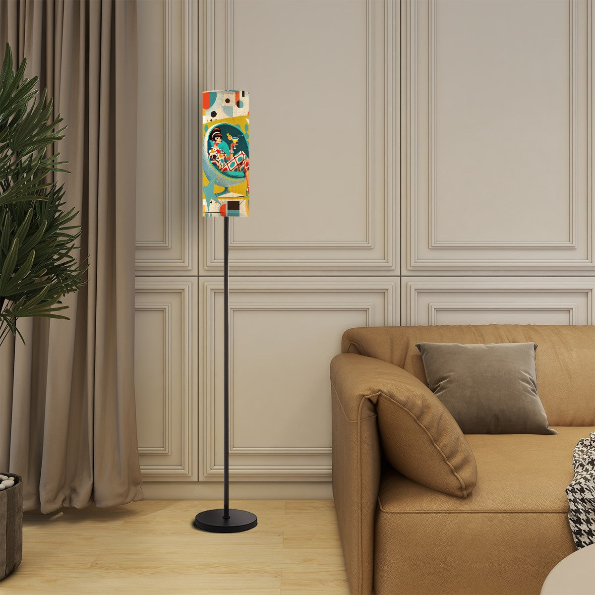 Mid Century Mod Gal, Bauhaus Designed Mod Slim Floor Lamp - Mid Century Modern Gal