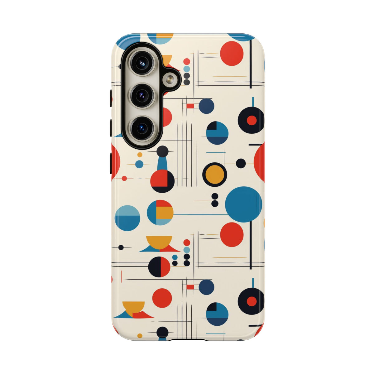 Mid Mod Bauhaus Designed iPhone, Samsung, Retro Phone Tough Cases - Mid Century Modern Gal