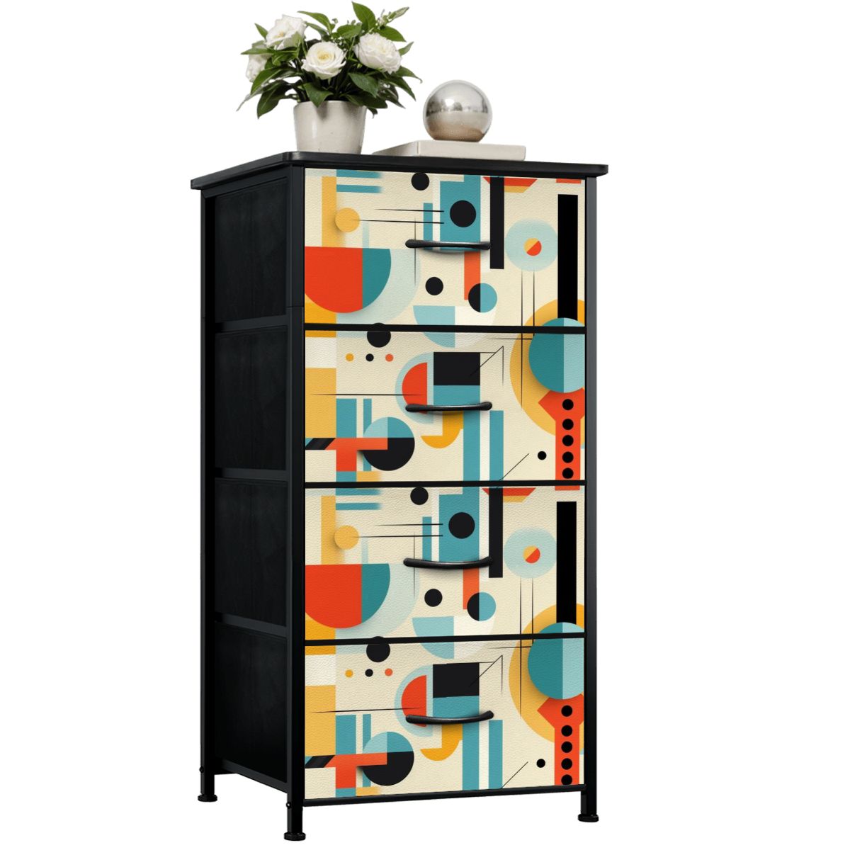Mid Century Modern Bauhaus Designed 4-Drawer Dresser - Mid Century Modern Gal