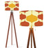 Mid Century Modern Groovy Mustard Yellow, Burnt Orange Retro Tripod Floor Lamp - Mid Century Modern Gal