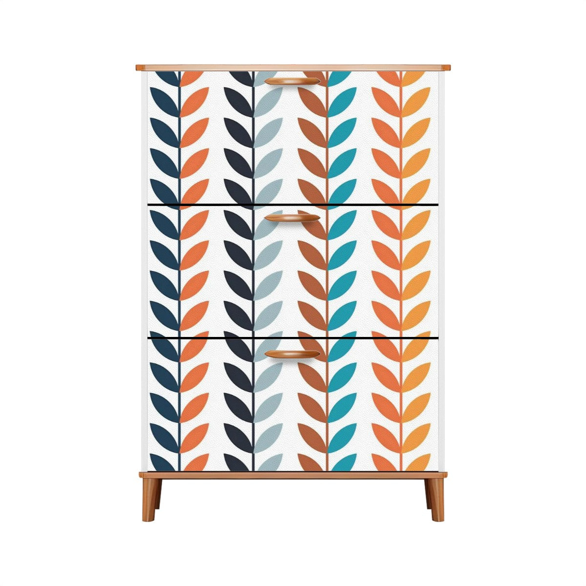 Scandinavian Designed Modern Danish Mid Century Style Shoe Cabinet - Mid Century Modern Gal