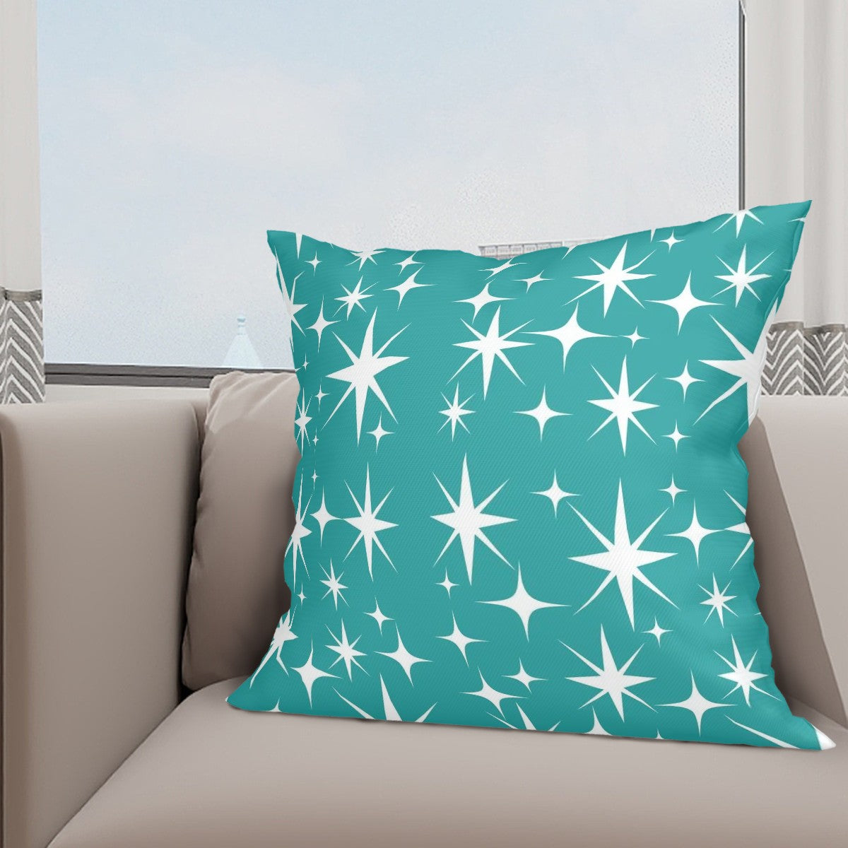 Mid Century Modern Atomic Starburst Mid Mod Pillow Covers - Mid Century Modern Gal