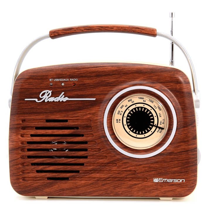 Wholesale Emerson Portable Retro Radio with Rechargeable Battery