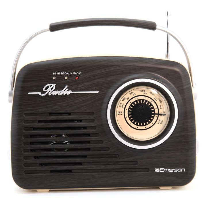 Wholesale Emerson Portable Retro Radio with Rechargeable Battery