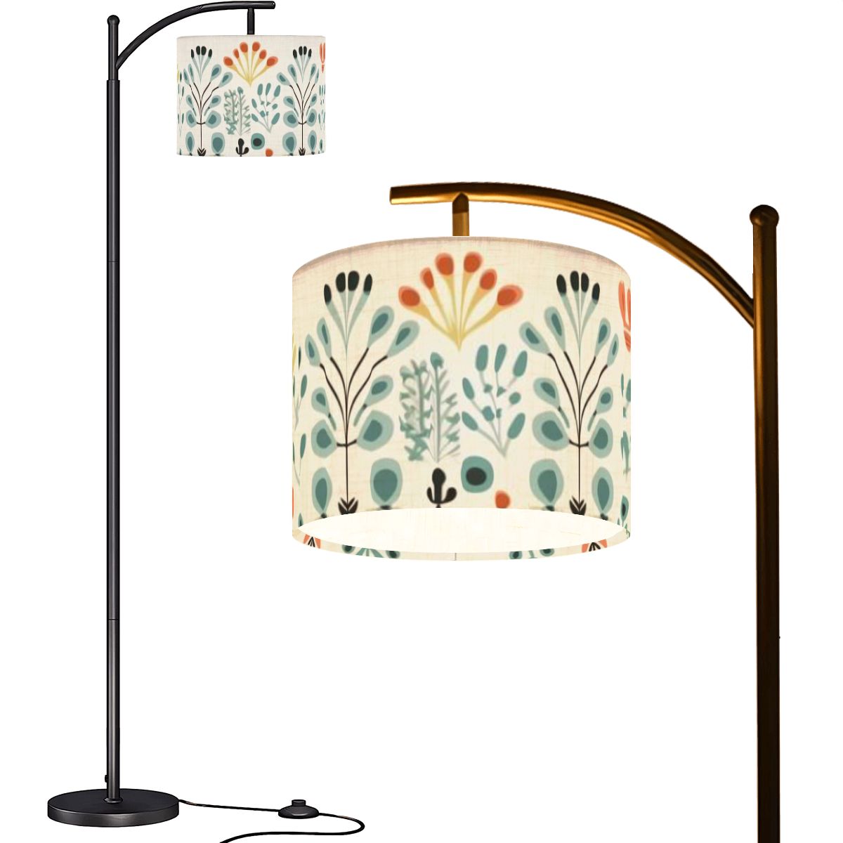 Mid Century Modern Scandinavian Designed Retro Arc Floor Lamp - Mid Century Modern Gal