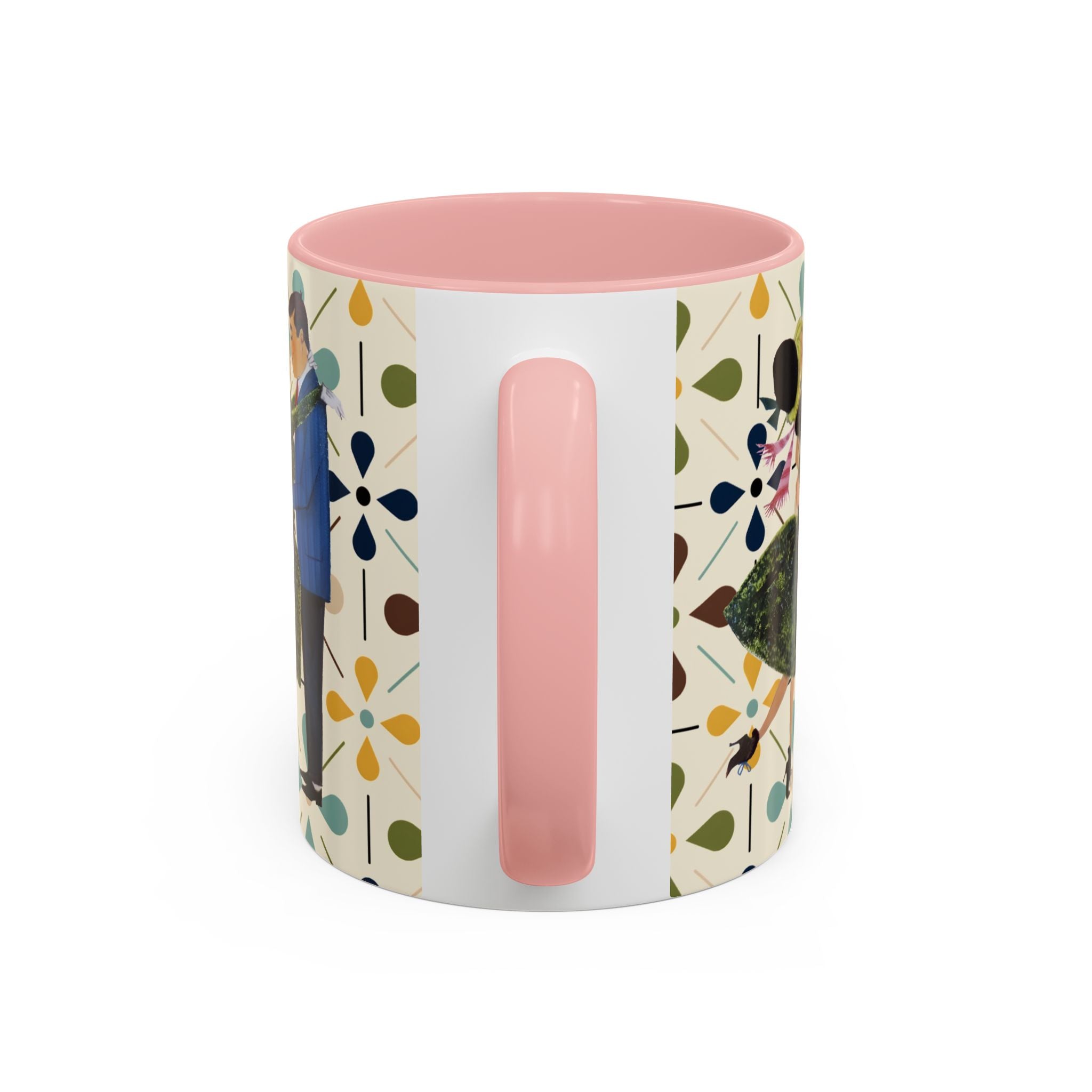 Mid Century Modern 50s Christmas Scandi Flower Kitschy Mug - Mid Century Modern Gal
