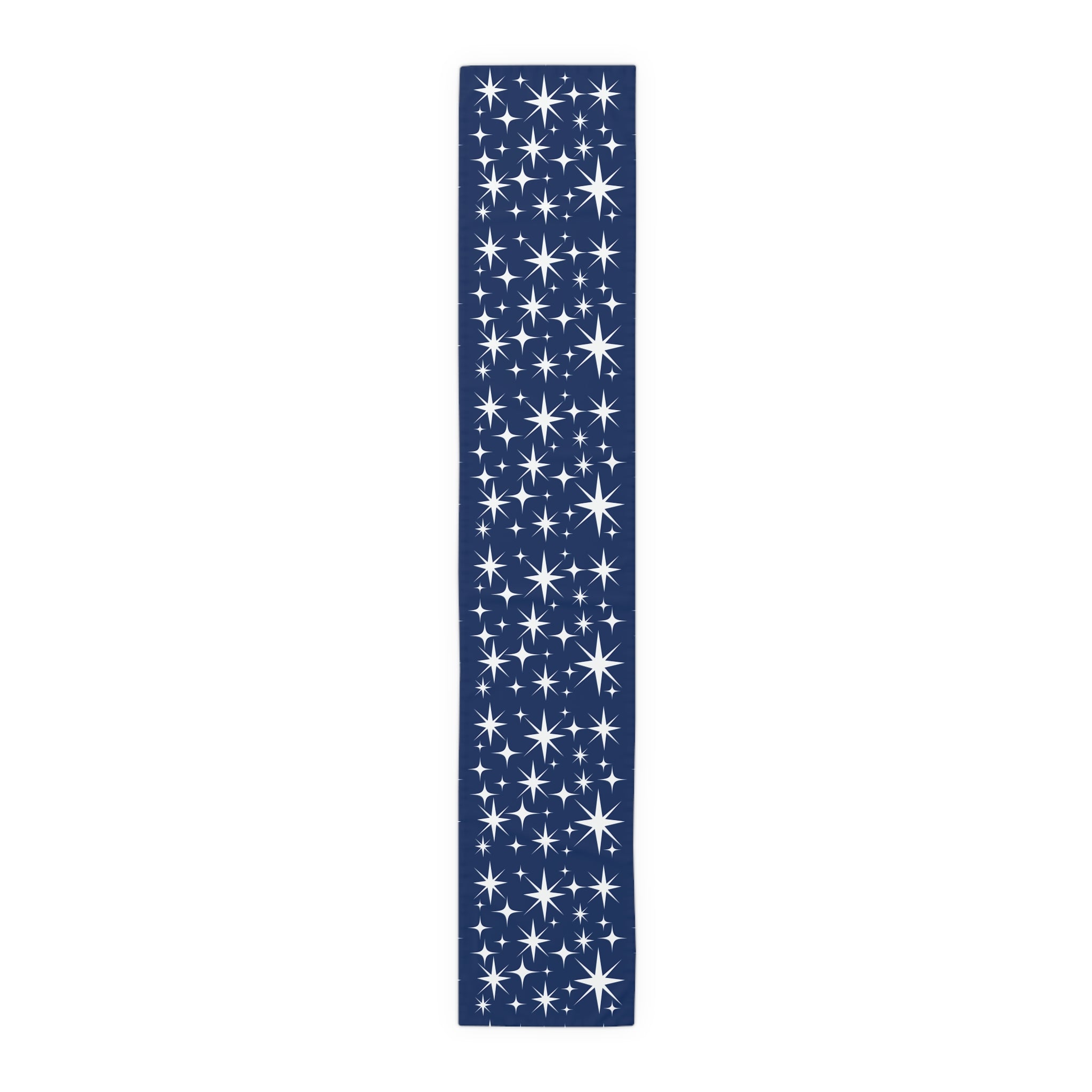 Navy Mid Mod Starburst Starry Night Table Runner - Elegant Mod Decor - Mid Century Modern Gal