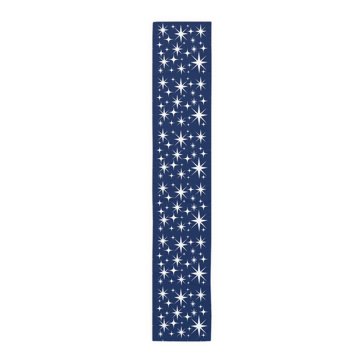 Navy Mid Mod Starburst Starry Night Table Runner - Elegant Mod Decor - Mid Century Modern Gal