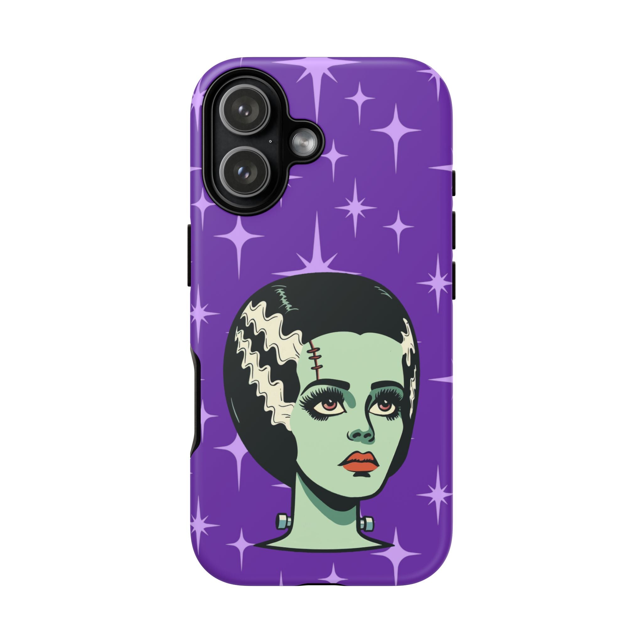 Bride of Frankenstein Retro Mid Mod Horror Buff Purple Halloween Tough Phone Case