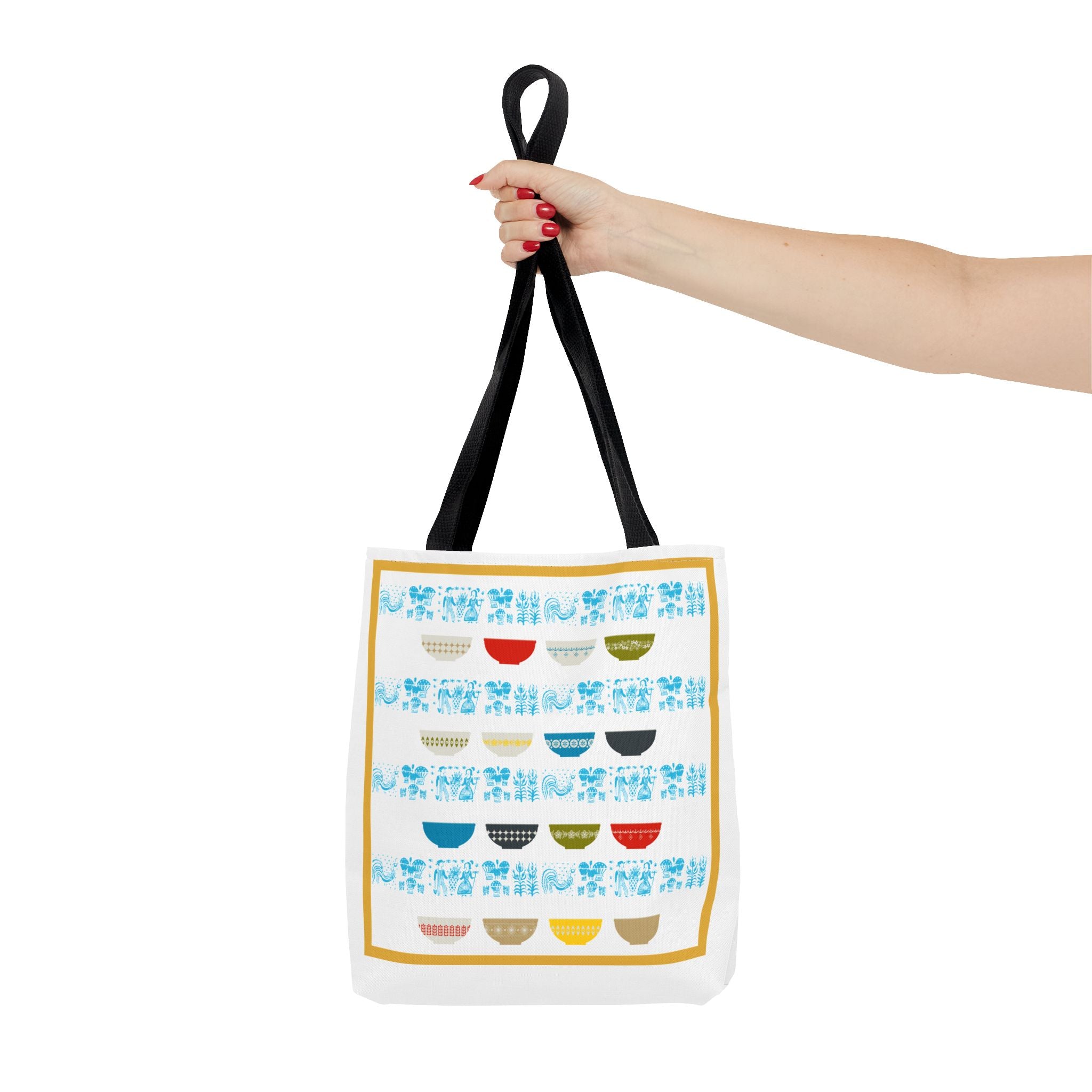 Pyrex Collector, Vintage Pyrex Lover, Kitschy Mod Everyday Tote Bag - Mid Century Modern Gal