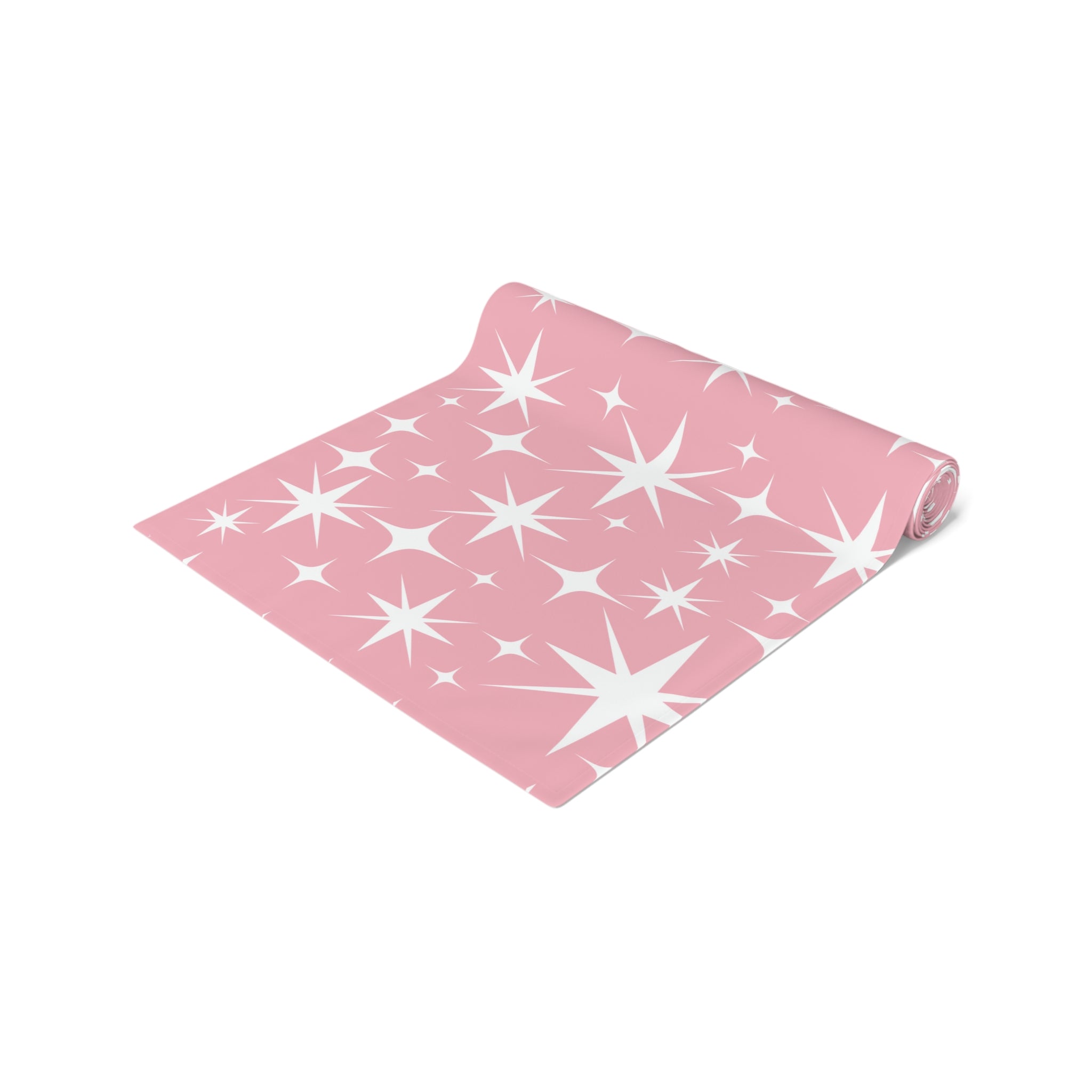 Atomic 50s Pink Starburst Mid Century Modern Table Runner - Mid Century Modern Gal