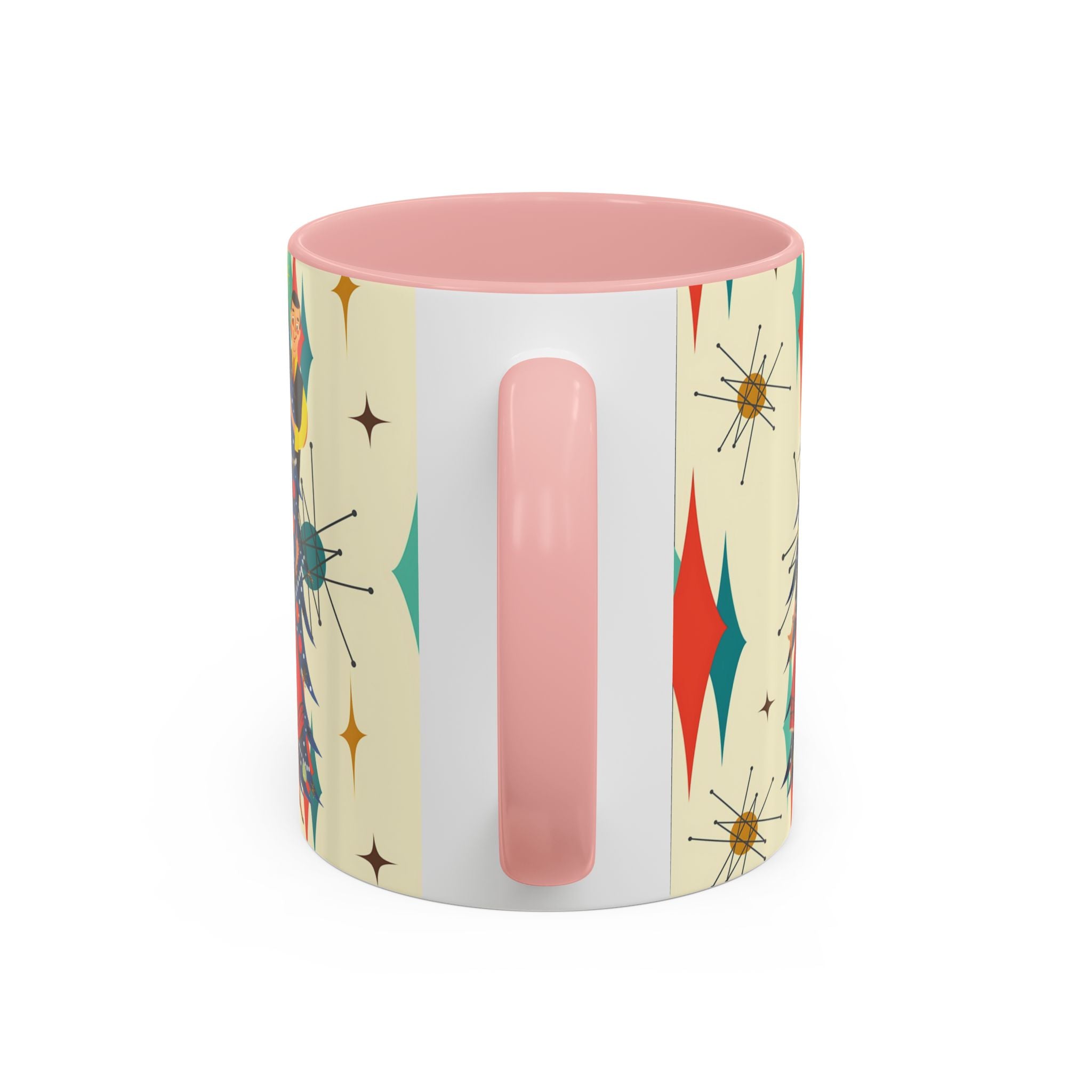 Mid Century Modern 50s Kitsch Christmas Starburst Coffee Mug - Mid Century Modern Gal