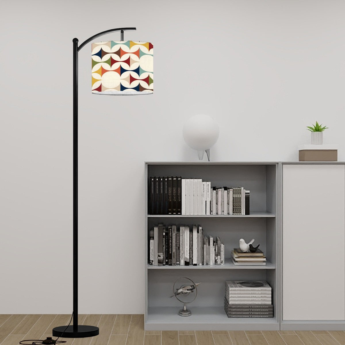 Scandinavian Modern Danish Designed Arc Floor Lamp - Mid Century Modern Gal