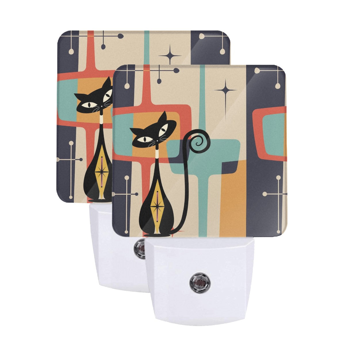 Atomic Cat Mid Century Modern LED Night Light - Mid Century Modern Gal