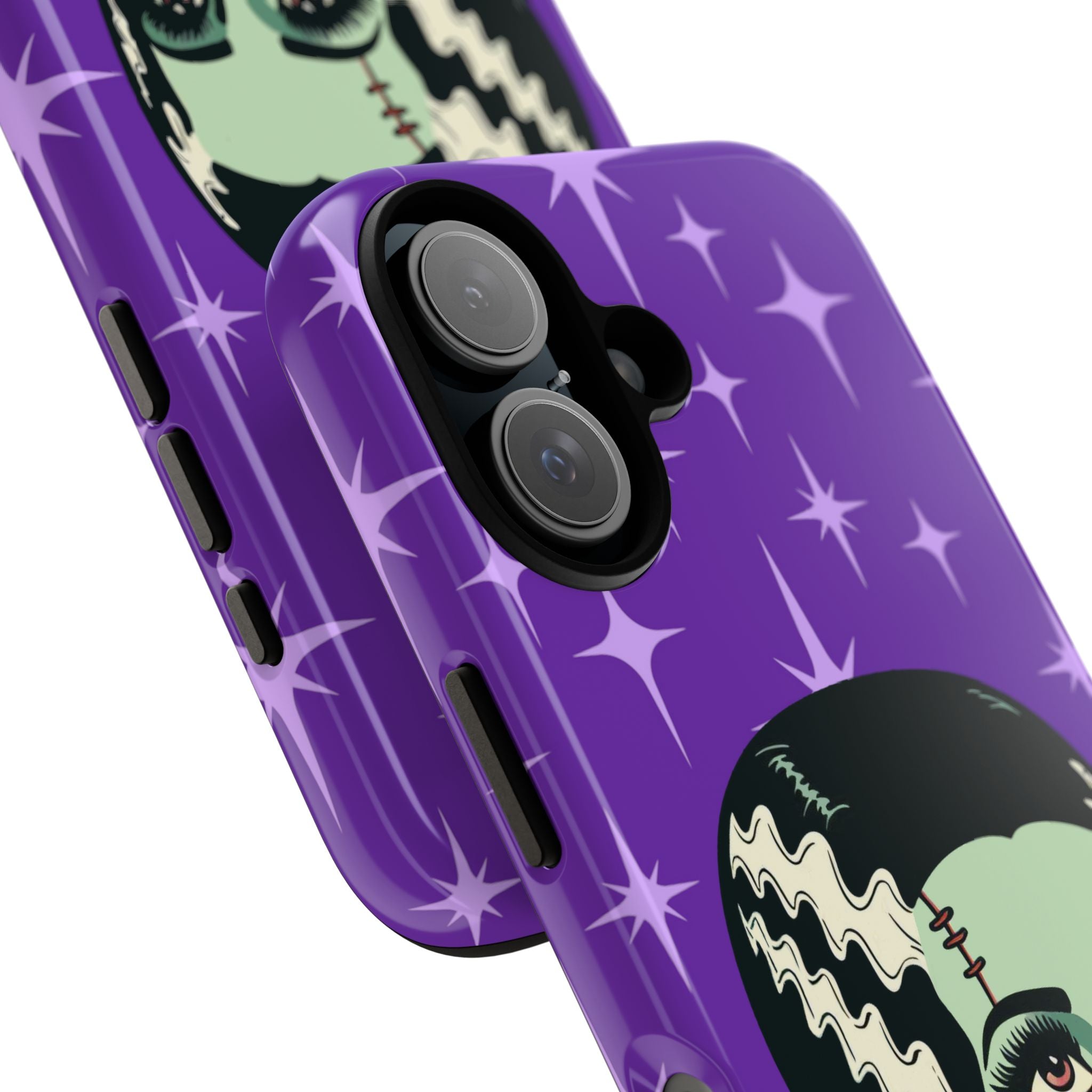 Bride of Frankenstein Retro Mid Mod Horror Buff Purple Halloween Tough Phone Case