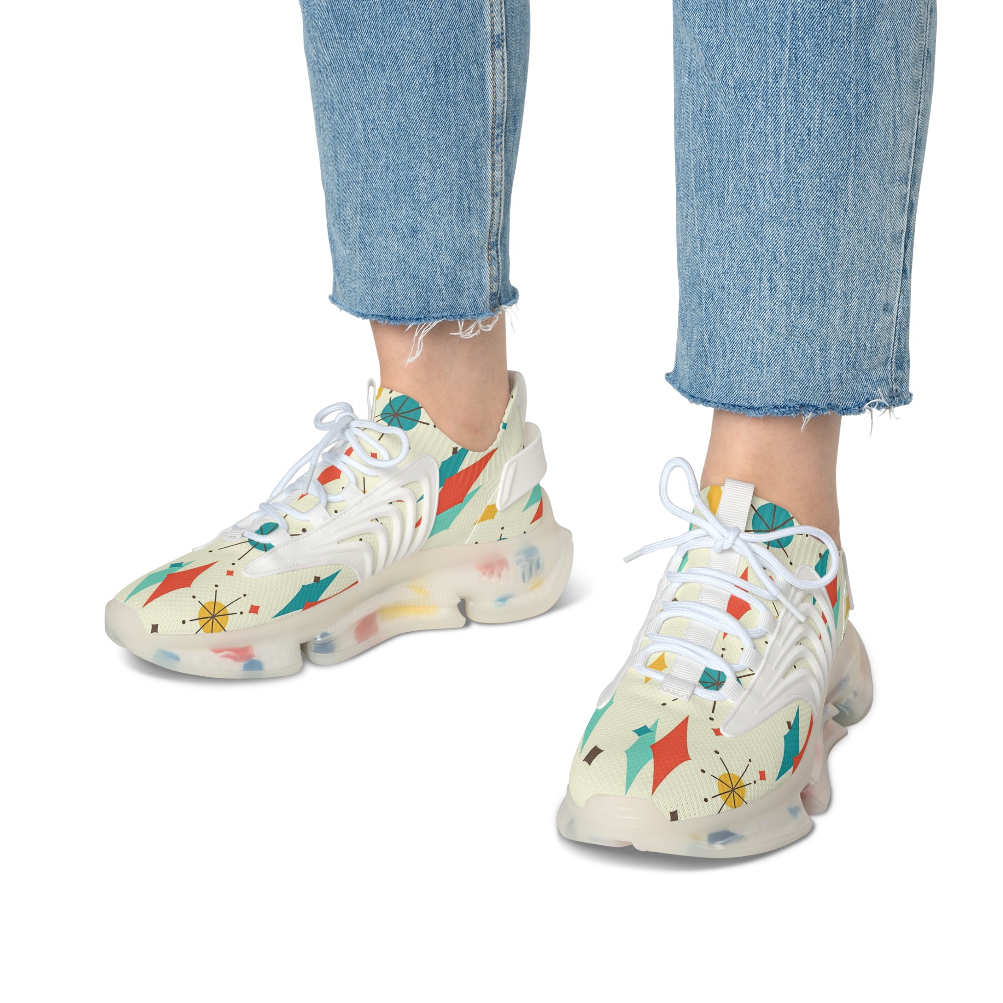 Mid Mod Franciscan Designed Retro Mesh Sneakers For Women - Mid Century Modern Gal
