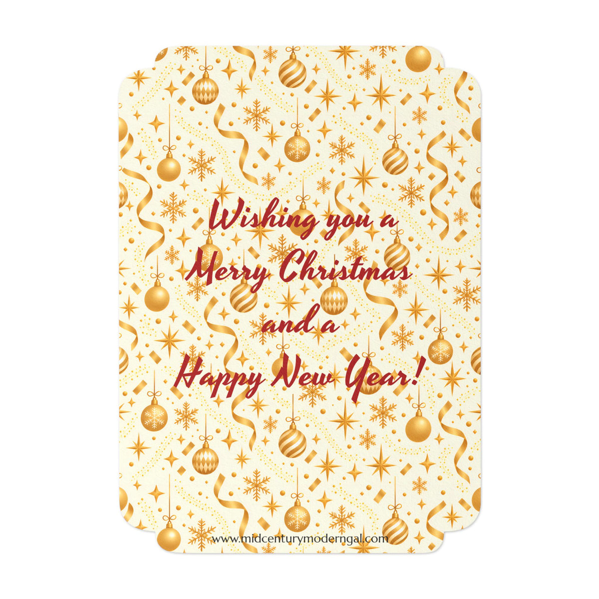 Mid Century Modern Christmas Martini Dapper Gay Male Couple Flat Postcard Style Christmas Greeting Cards