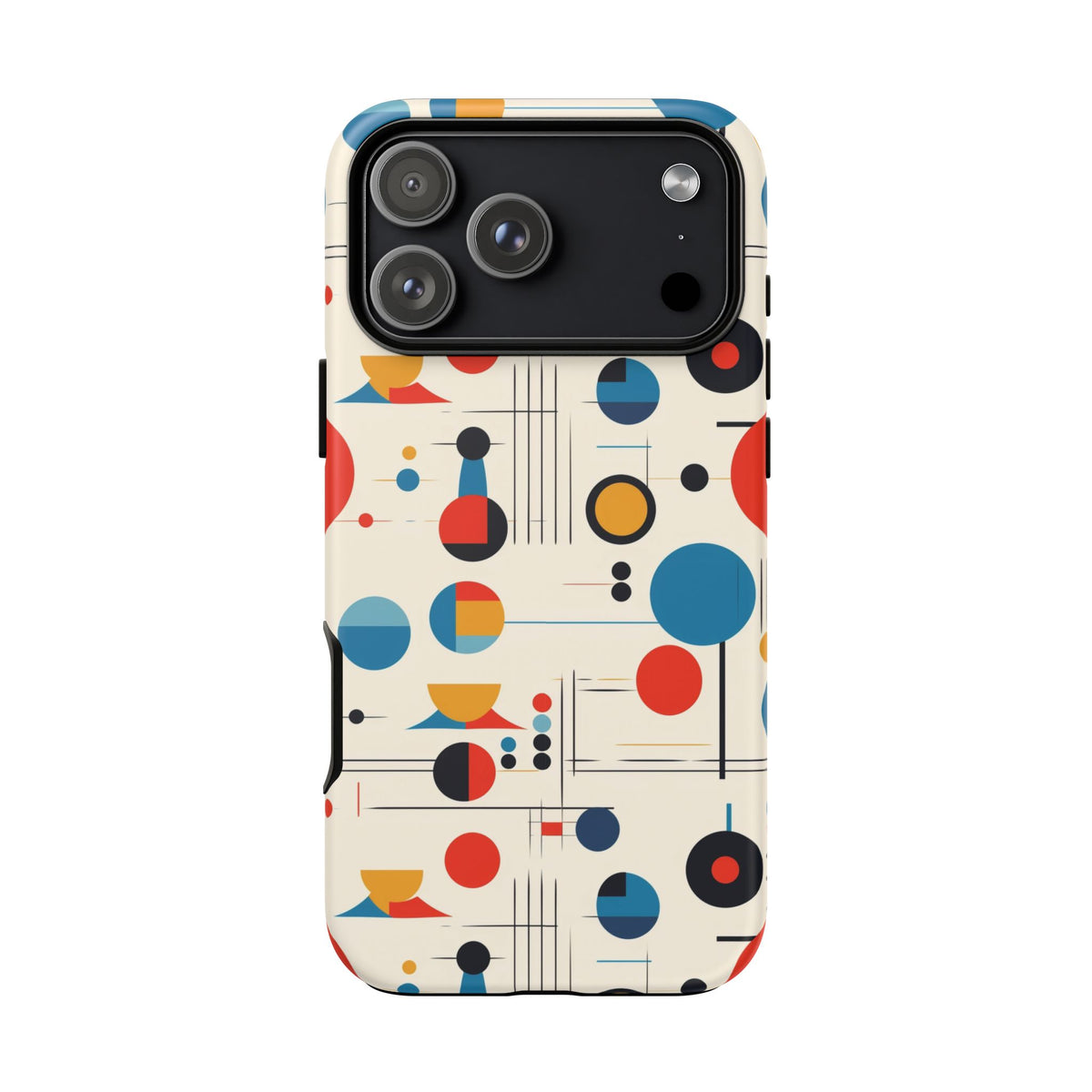 Mid Mod Bauhaus Designed iPhone, Samsung, Pixel Retro Phone Tough Cases