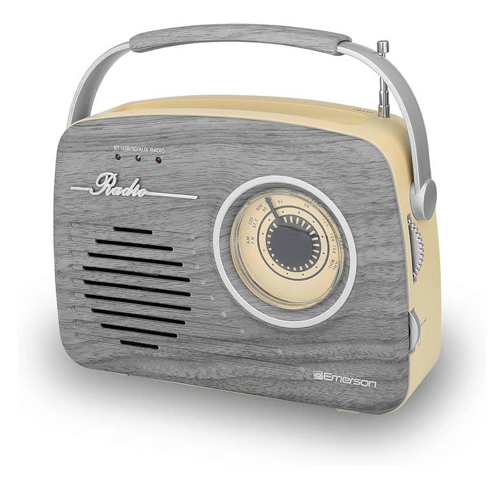 Wholesale Emerson Portable Retro Radio with Rechargeable Battery