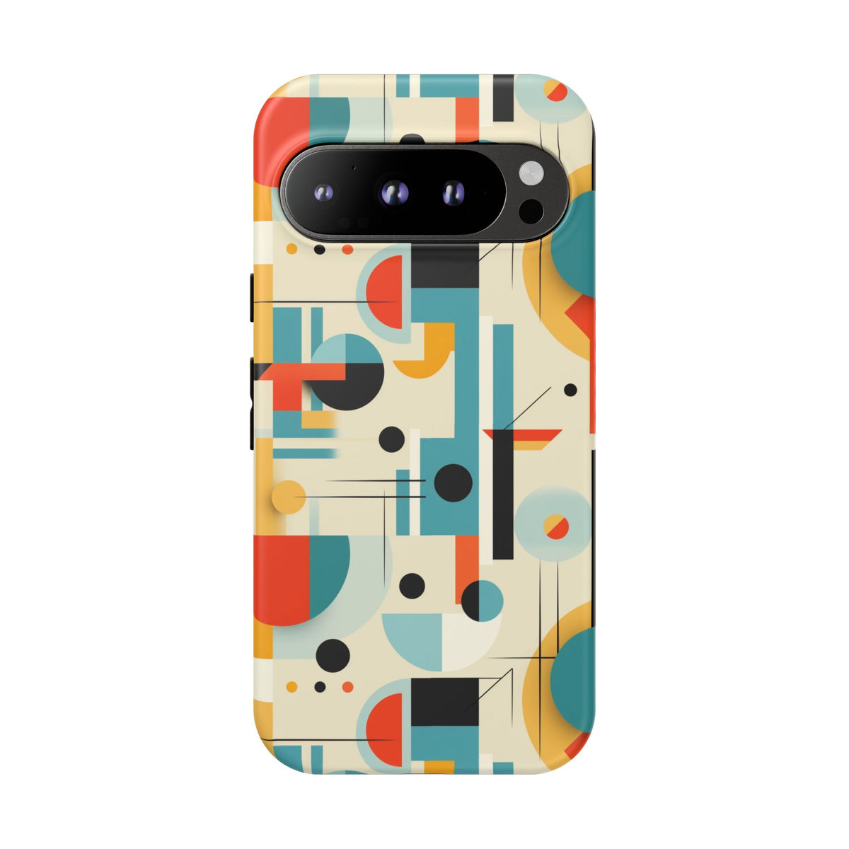 Bauhaus Designed Mid Mod Geometric Groovy Smart Phone, iPhone, Samsung, Pixel Compatible Tough Cases