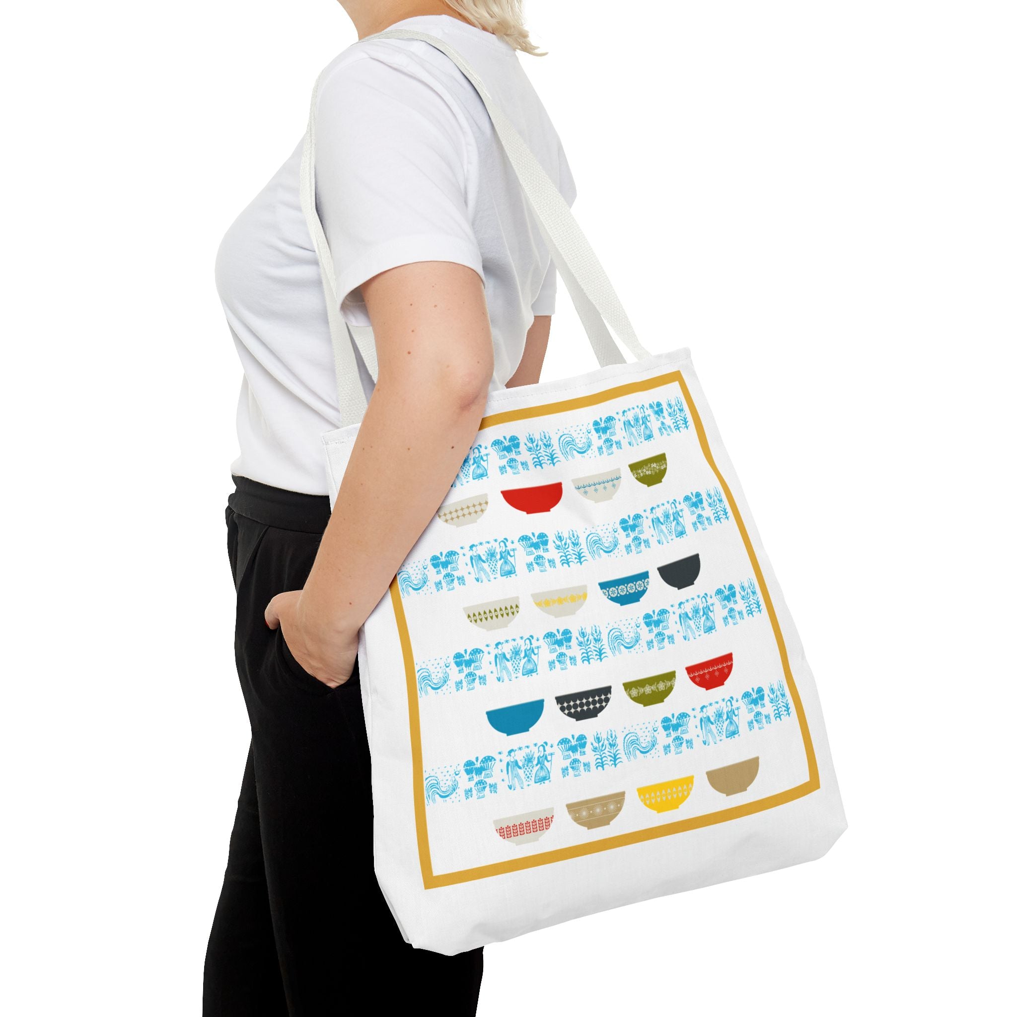 Pyrex Collector, Vintage Pyrex Lover, Kitschy Mod Everyday Tote Bag