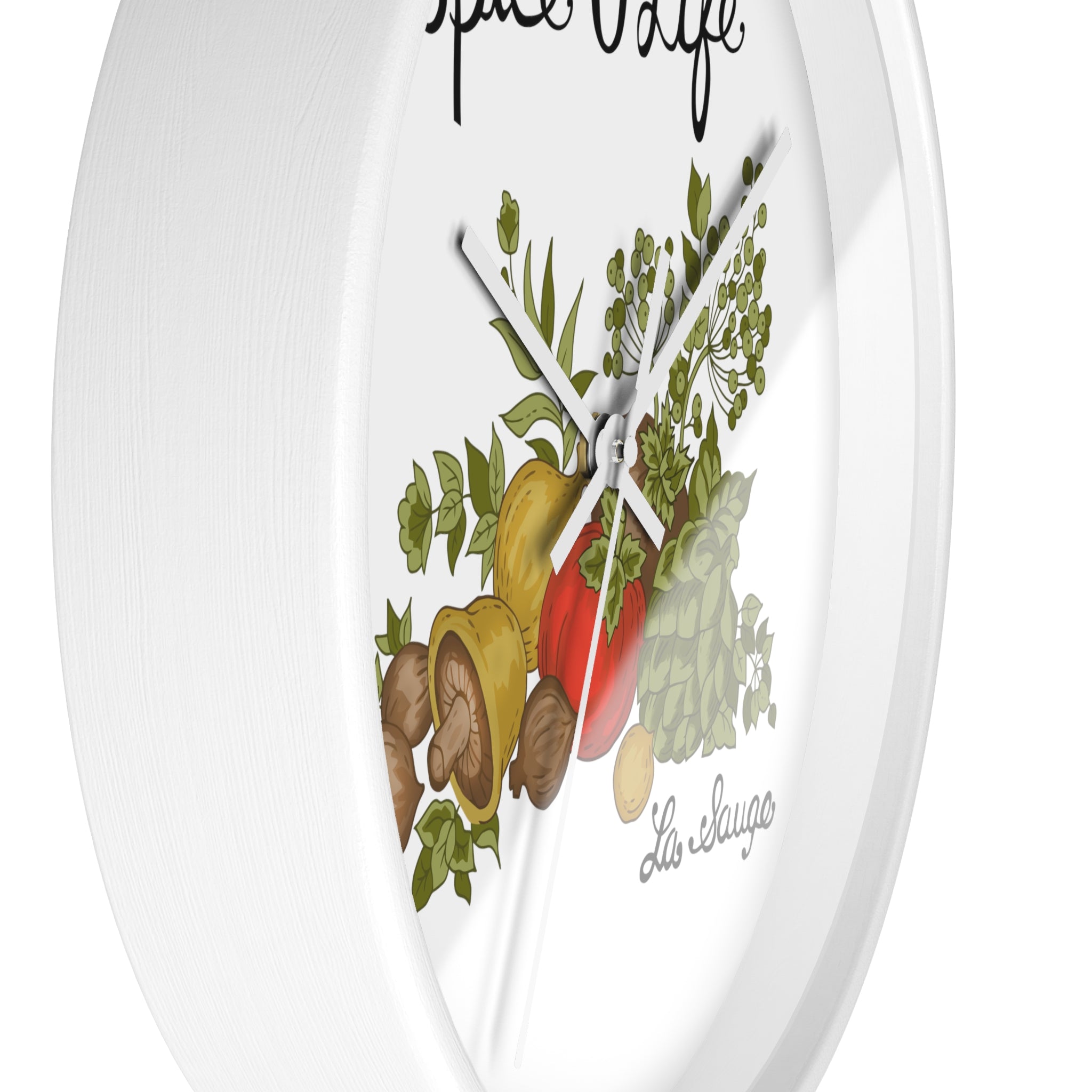 70s Spice Of Life Corningware Inspired Kitschy Mod Retro Wall Clock - Mid Century Modern Gal