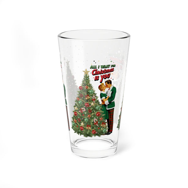 Mid Century Modern Christmas Mod Drinkware Festive Christmas | "All I Want for Christmas is You" Design
