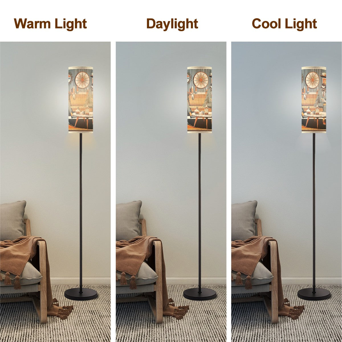 Gentlemans Bourbon Tasting Mid Mod Floor Lamp - Mid Century Modern Gal