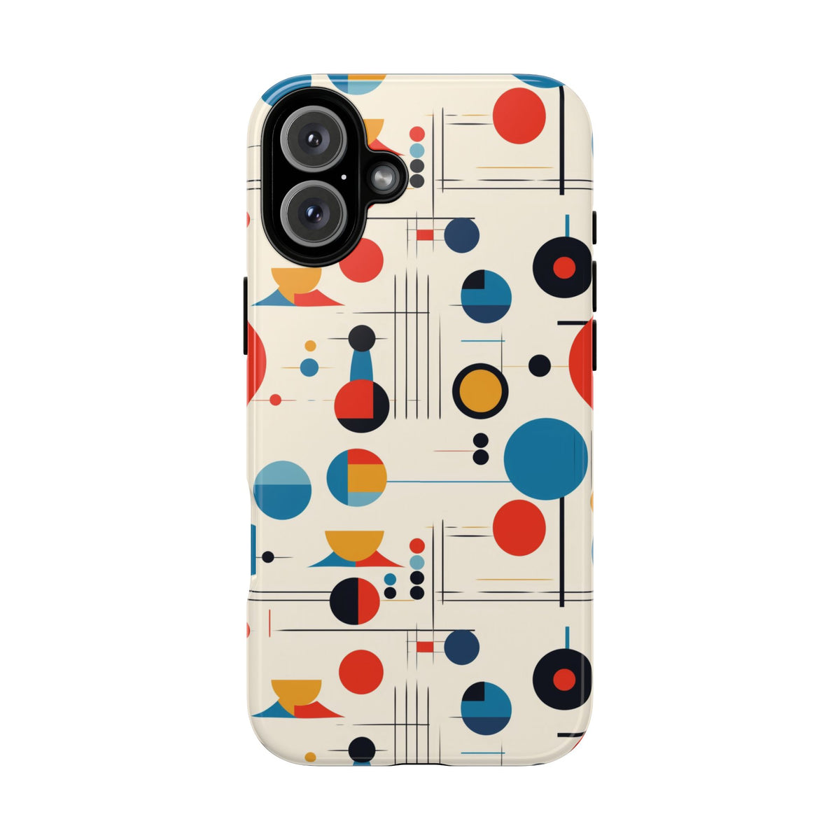 Mid Mod Bauhaus Designed iPhone, Samsung, Retro Phone Tough Cases - Mid Century Modern Gal