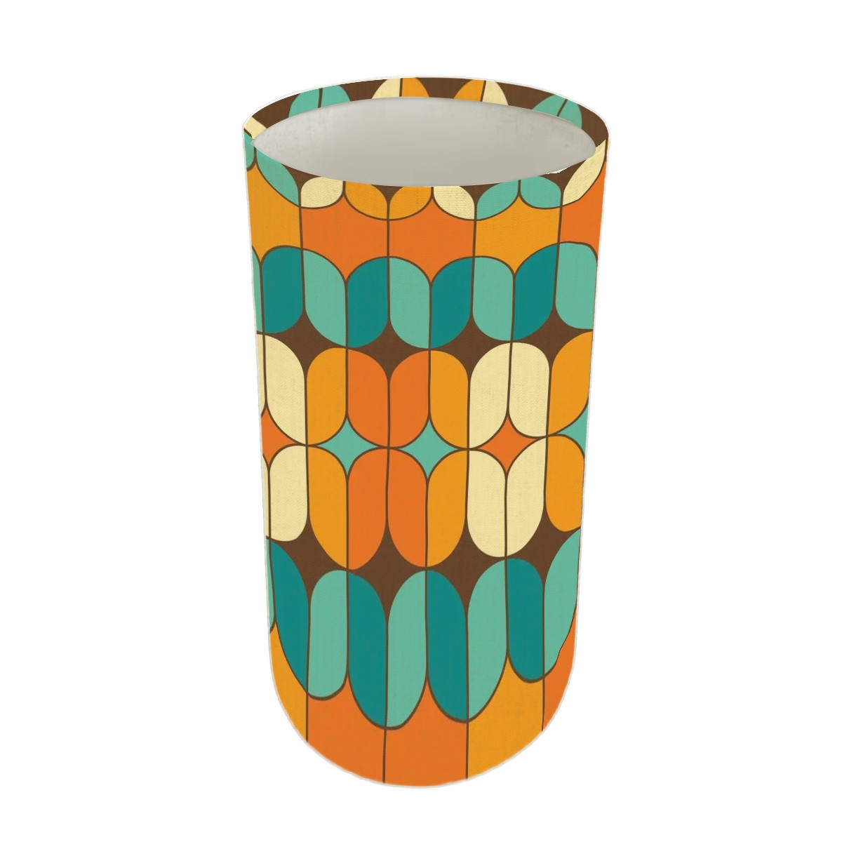 Mid Century Modern Geometric Orange Teal Floor Lamp Modern Standing Lamp Shade ONLY - Mid Century Modern Gal