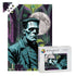 Retro Gothic Frankenstein Mid Mod Spooky Horror Wooden Jigsaw Puzzle - Mid Century Modern Gal