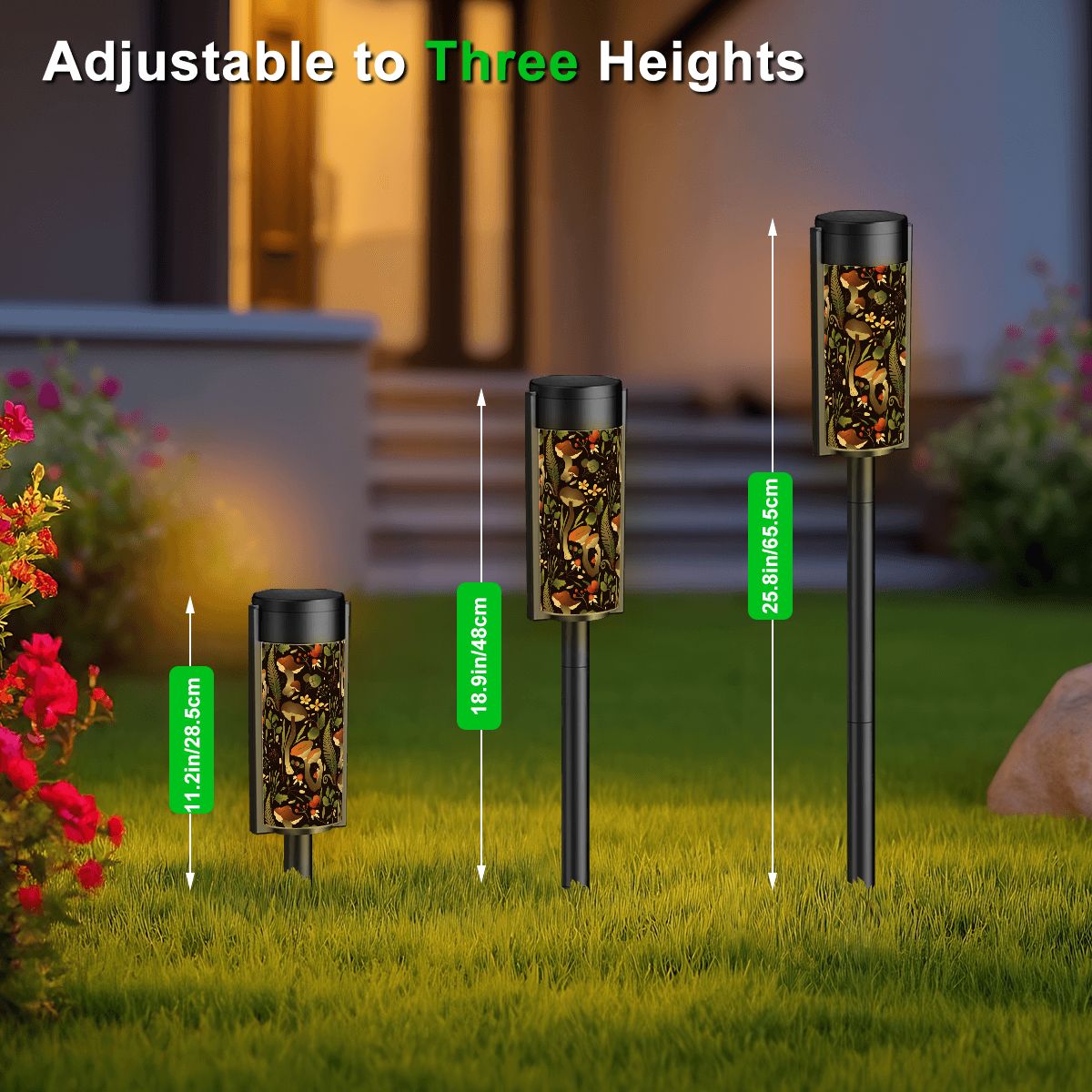 Retro Mushroom Magial Mystical Mid Mod Outdoor Garden Solar Lights - Mid Century Modern Gal