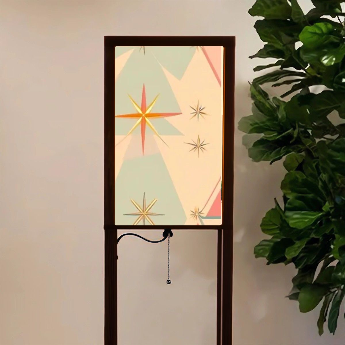 Palm Spring California Flamingo Kitsch Modern Floor Lamp with Shelves - Mid Century Modern Gal