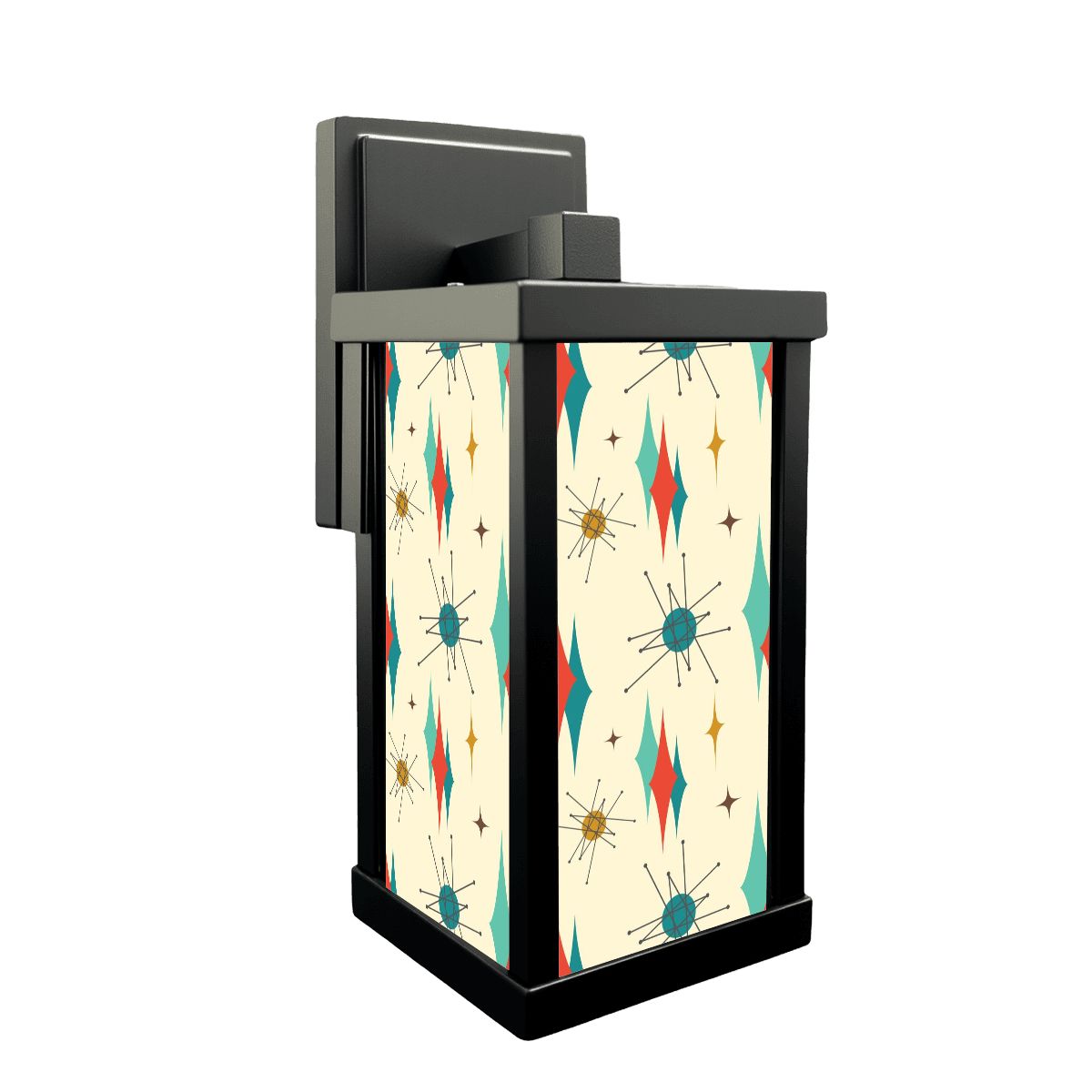 Mid Century Modern Outdoor Patio Wall Lighting Franciscan Diamond Starburst Designed - Mid Century Modern Gal