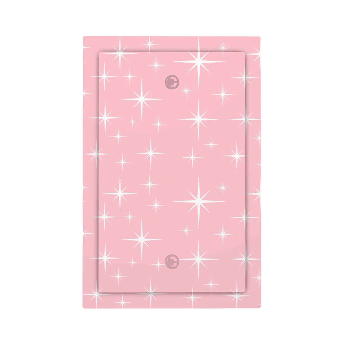 Mid Century Modern Pink Starburst Modern Switch Cover 1-Gang No Device - Mid Century Modern Gal
