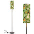 Tiki Hawaiin Gals, Green White Mod Floor Lamp Modern Standing Lamp - Mid Century Modern Gal