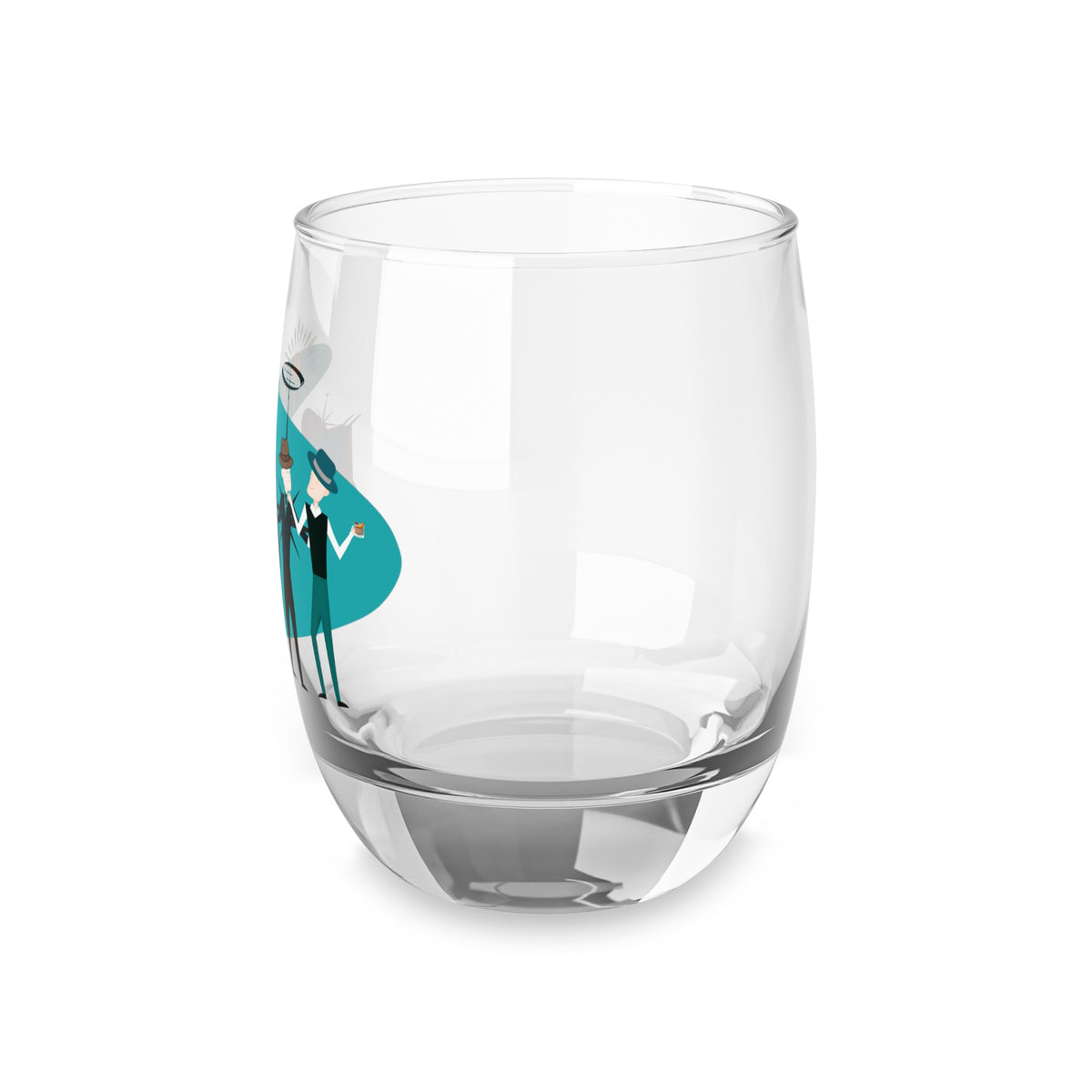 Mid Century Modern Kitschy Fun Gay Male Couple Whiskey Glass - Mid Century Modern Gal