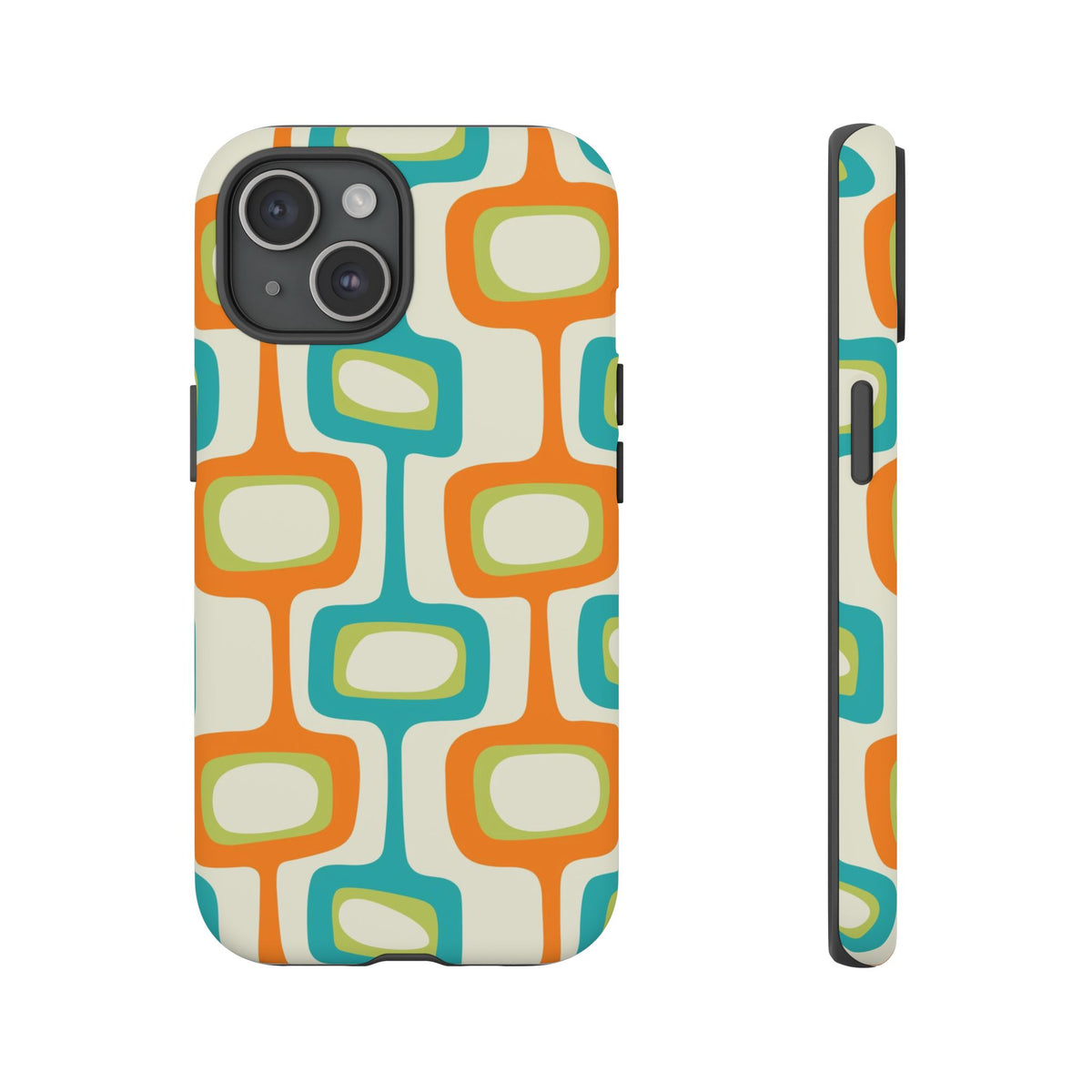 Mid Century Modern Groovy Googie Design, Colorful Smart Phone Tough Cases