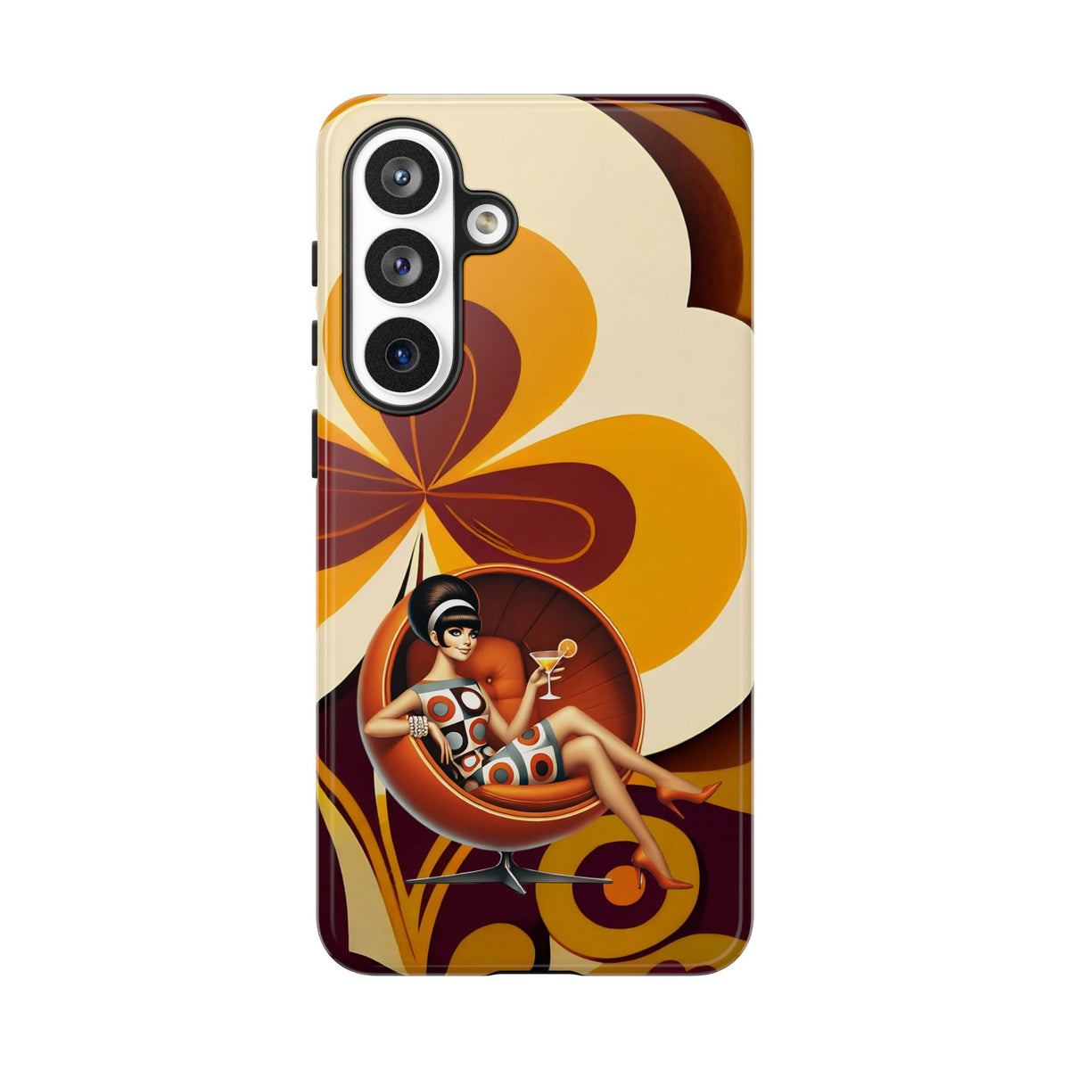 Groovy Mod 60s Retro Flower Power Phone Cases