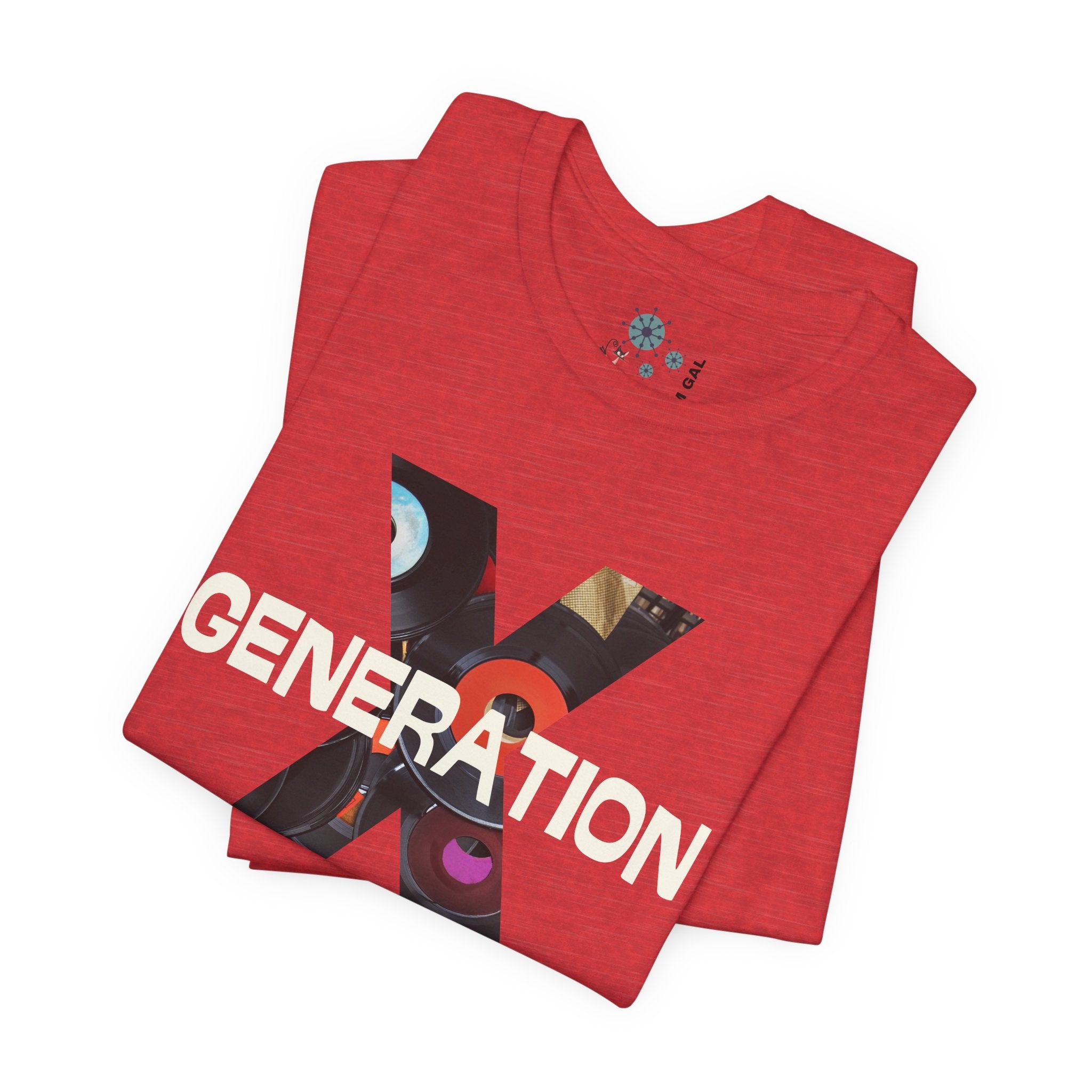Generation X Retro Tee, Raised On Hose Water And Neglect Unisex Jersey Short Sleeve Tee - Mid Century Modern Gal