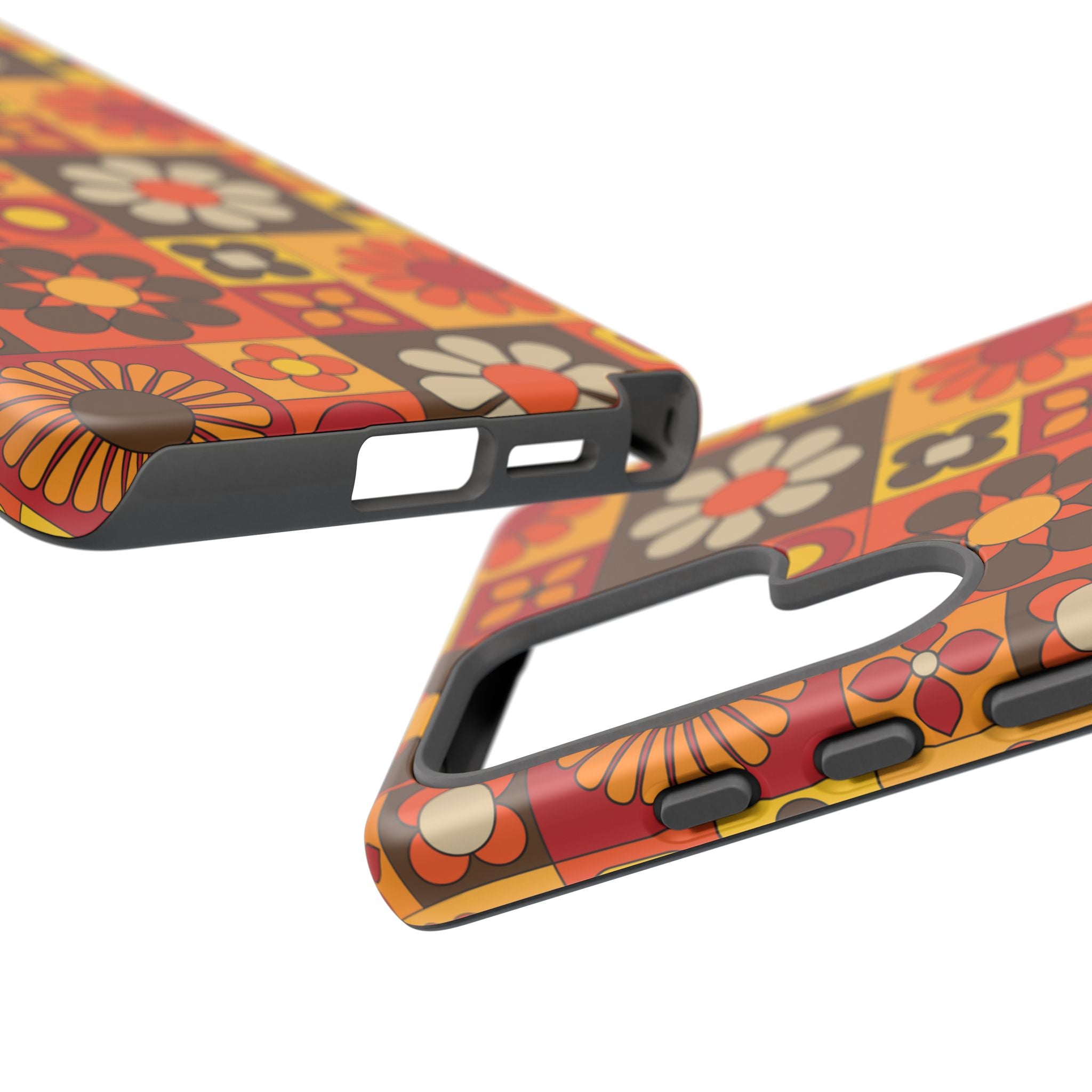 Retro 70s Mid Mod Floral Phone Case | Tough Cases for Flower Lovers